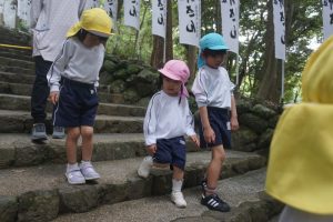 しっかりお参りできました♪の様子