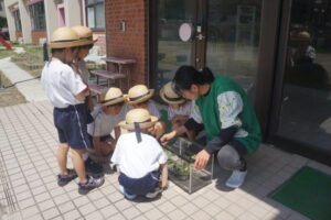 みんなで優しくお世話中です！の様子