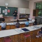 先生にお話しをしっかりと聞いて・・・の様子