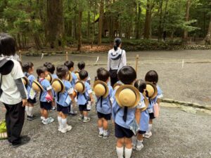 荒祭宮遙拝をしました。の様子