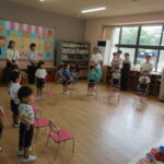 季節の歌を元気いっぱい歌いました♪の様子