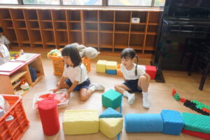 幼稚園に戻ってみんなで遊びました(^^)の様子