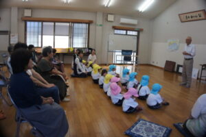 お話を聞いたあとは、楽しい交流会の始まりです！の様子